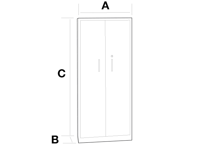 Armario estantería alto Dasat 8 celdas vertical - Ofitipo