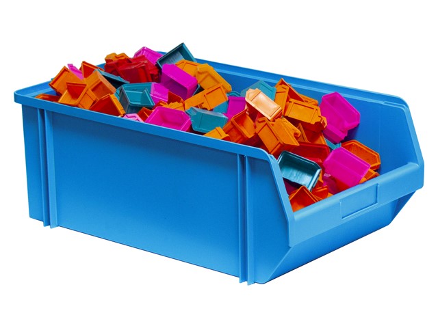 Caja de plástico apilable y encajable 600 x 400 x 200 mm - Cajas de  almacenaje Kalamazoo