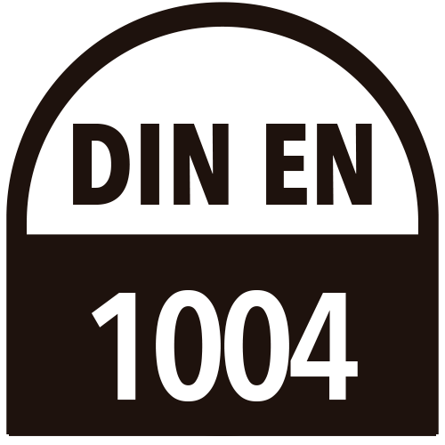 Conforme normativa DIN 1004